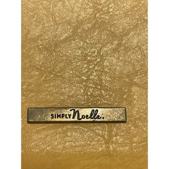 SIMPLY NOELLE Women's Crossbody Shoulder Bag Clutch Small Faux Leather Yellow - Picture 3 of 6